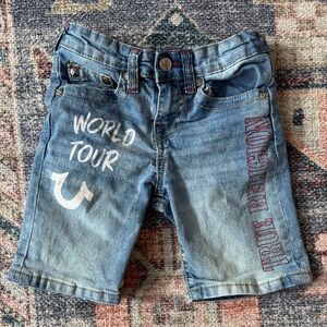 True Religion Kids Light Blue Denim Shorts